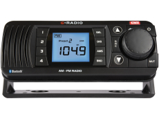 GME GR300BTB AM-FM Marine Radio with Bluetooth - Black