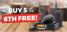 Icom Buy 5 get The 6th FREE